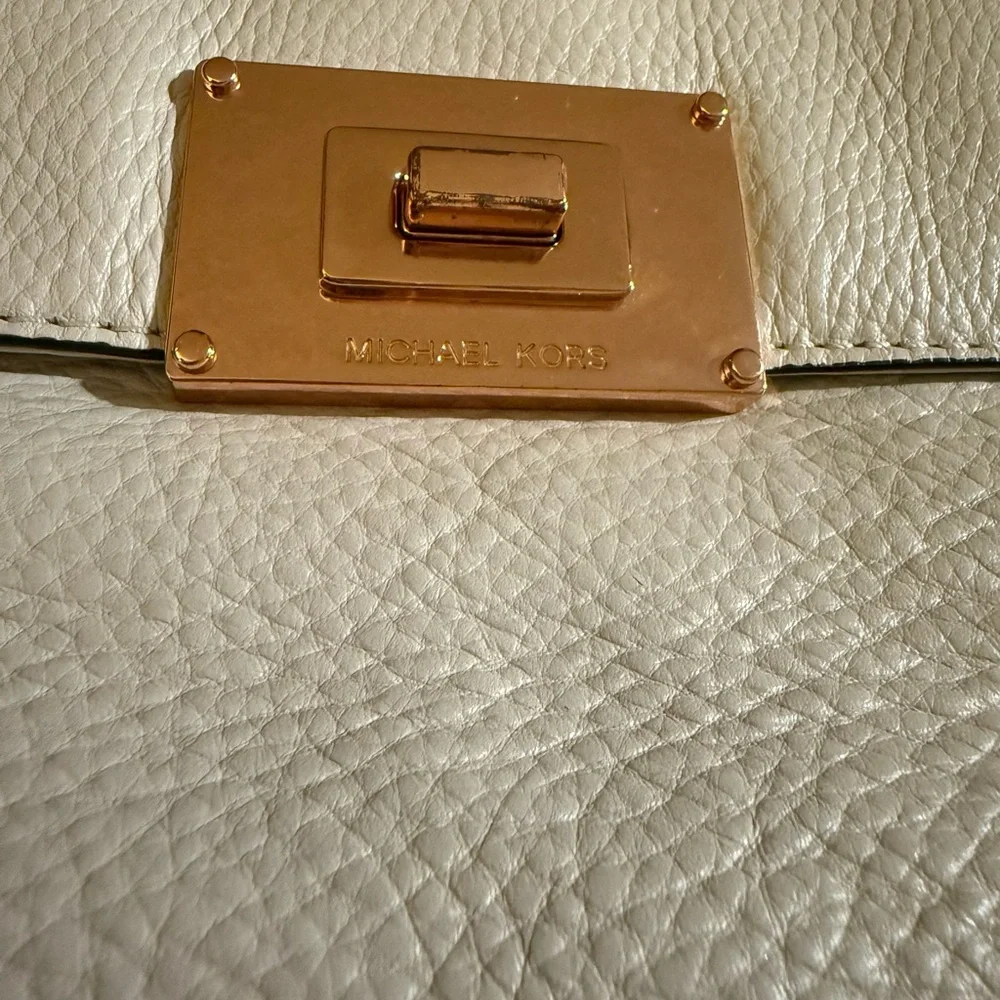 Michael Kors Cream Clutch
